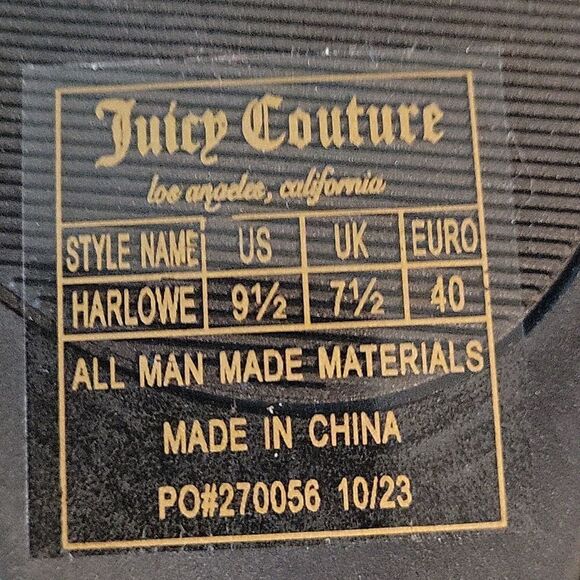 BRAND NEW JUICY COUTURE HARLOWE WOMEN"S WEDGES SANDAL S2 - Picture 14 of 15